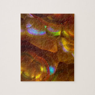 Puzzle Opal de fuego naranja iridiscente