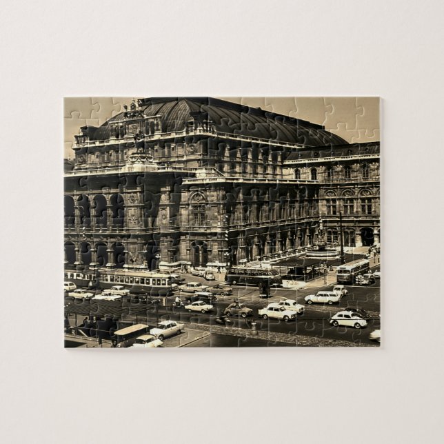 Puzzle ópera Staatsoper de Viena Austria Vintage (Horizontal)