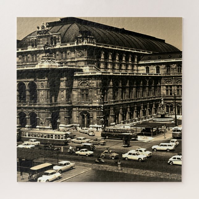Puzzle Ópera Vintage Austria Viena Staatsoper (Horizontal)