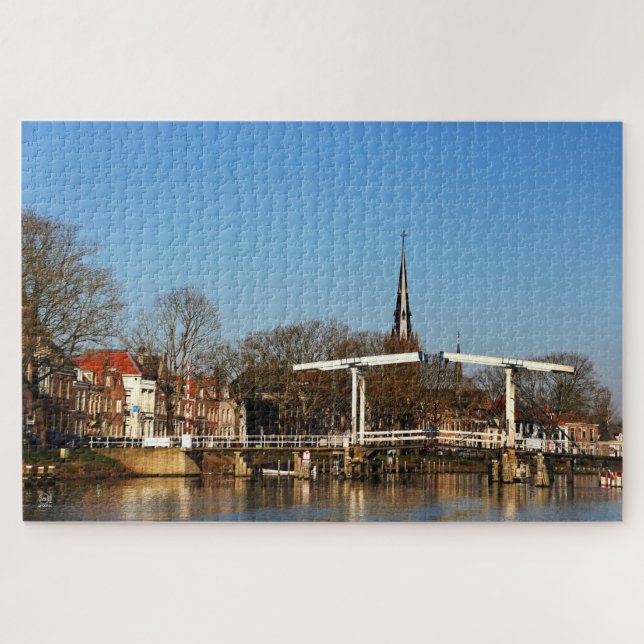 Puzzle Ophaalbrug in Nederland. (Horizontal)