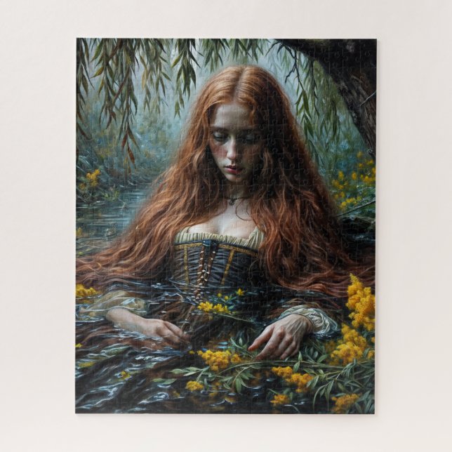 Puzzle Ophelia En El Agua Arte Original  (Vertical)