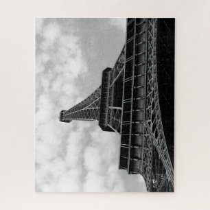 Puzzle Opinión de la torre Eiffel del bramido - blanco y