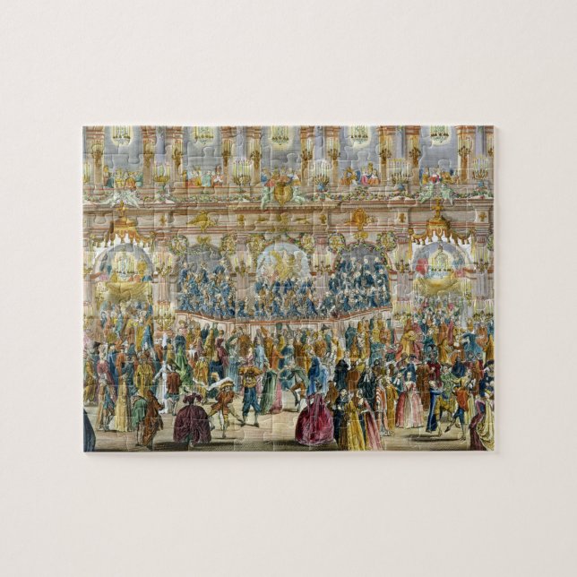 Puzzle Opinión de perspectiva del salón de baile, (Horizontal)