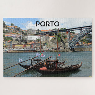 Puzzle Oporto: Barcos de cañón de vino, Portugal