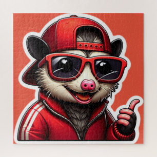 PUZZLE OPOSSUM EN TRACK SUJETO ROJO