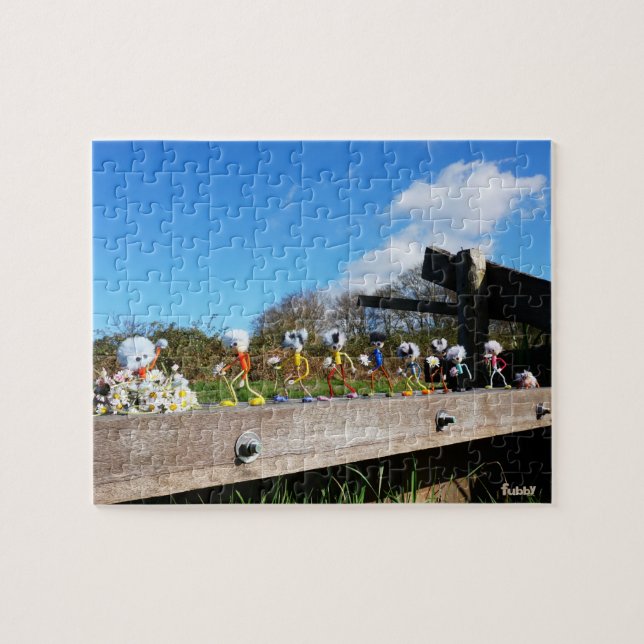 Puzzle Optocht van Fubby's naar felicitatie. (Horizontal)