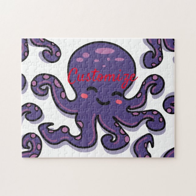 Puzzle Opulpo púrpura suave Thunder_Cove (Horizontal)