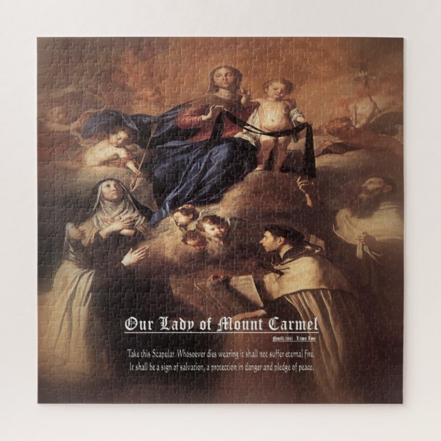 Puzzle Oración de Nuestra Señora del Monte Carmel (Vertical)