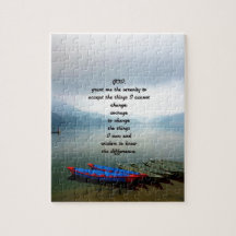 Oración de Serenity con vista panorámica del lago 