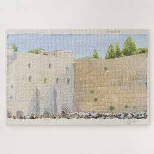 Puzzle Oración, Muro Occidental KOTEL Jerusalén Ciudad Vi