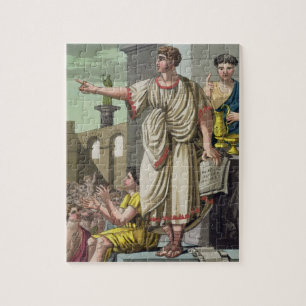 Puzzle Orador romano, de "L'Antica Roma", 1825 (color l