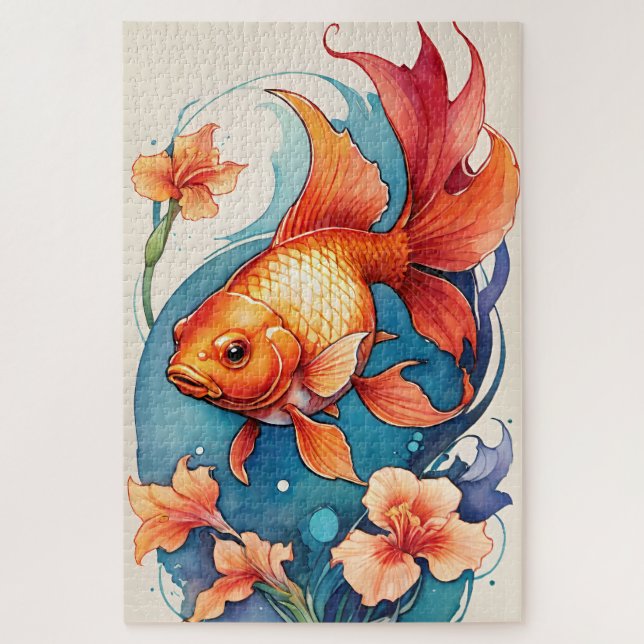 Puzzle Oranda Goldfish (Vertical)