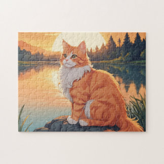 Puzzle Orange and White Cat