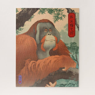 Puzzle Orangután, Sabio de los Árboles - Arte Japonés
