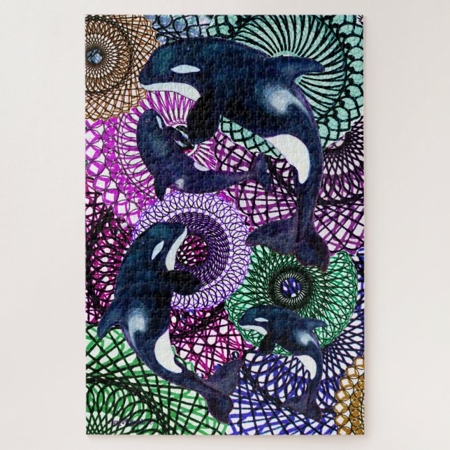 Puzzle Orca tribal (Vertical)