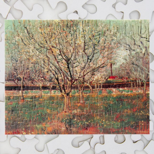 Puzzle Orchard en Florencia, ciruelas de Vincent van Gogh (Subido por el creador)
