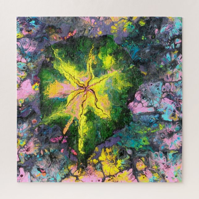 Puzzle Orchid In Blooms Poster (Vertical)