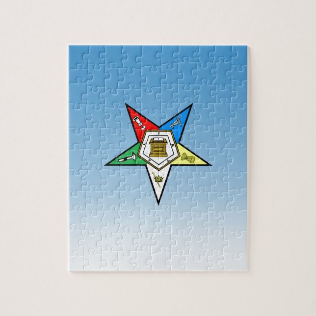 Puzzle Orden de OES del azul del este de la estrella (Vertical)