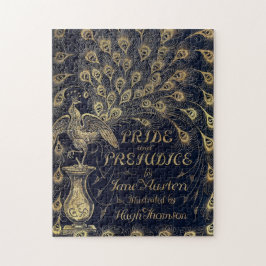 Puzzle Orgullo antiguo de Jane Austen y pavo real prejuic