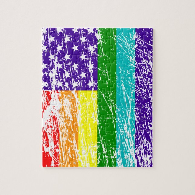 Puzzle Orgullo de la bandera americana (Vertical)