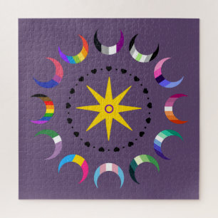 Puzzle Orgullo de Medias Lunas Queer