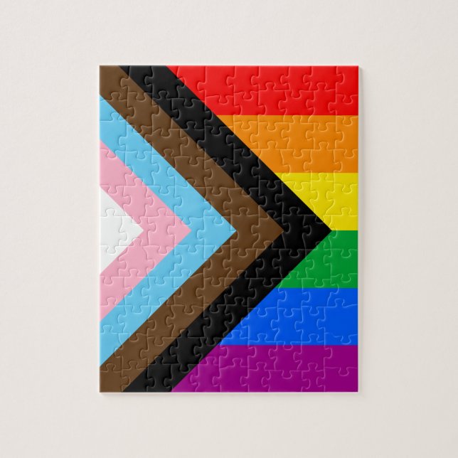 Puzzle Orgullo de progreso LGBTQ+ (Vertical)