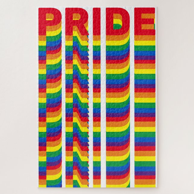 Puzzle Orgullo lgbt lgbtq color arcoiris gay patrón (Vertical)