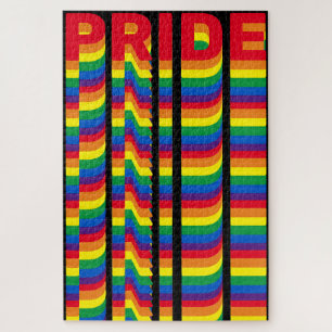 Puzzle Orgullo lgbt lgbtq queer patrón arcoíris gay negro
