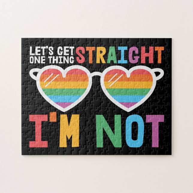 Puzzle Orgullo LGBTQ Vamos a conseguir algo directo que n (Horizontal)