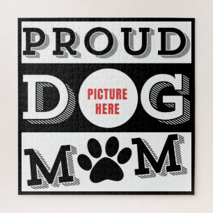 Puzzle Orgullosa Mamá Perro Personalizada Amante de las M