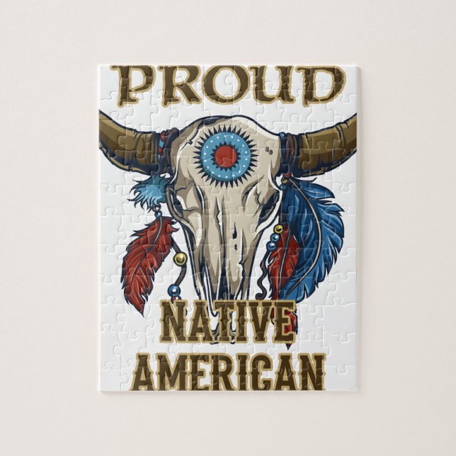 Puzzle Orgulloso nativo americano (Vertical)