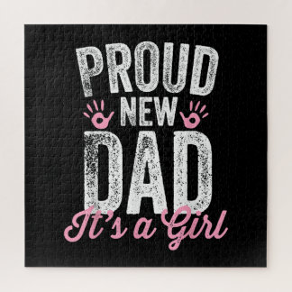 Puzzle Orgulloso nuevo papá es un regalo Chica, padre pro