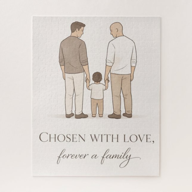 Puzzle Orgullosos padres LGBTQ (Vertical)