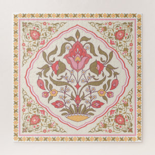 Puzzle Oriental Ornate: Diseño Floral.