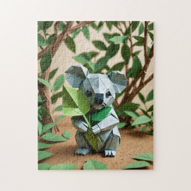 Puzzle Origami Cute Koala (Vertical)