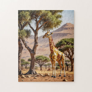 Puzzle Origami Giraffe Safari Tema