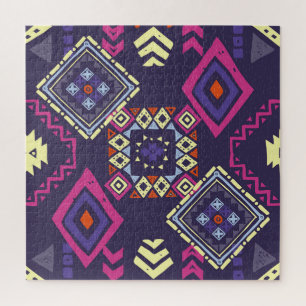 Puzzle Origen geométrico primitivo, étnico tribal.