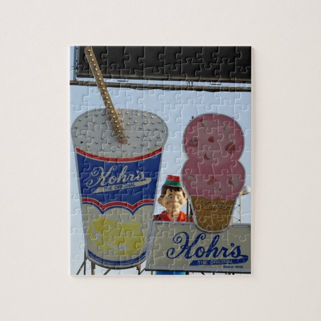 Puzzle Orilla del jersey de las alturas de la playa del (Vertical)