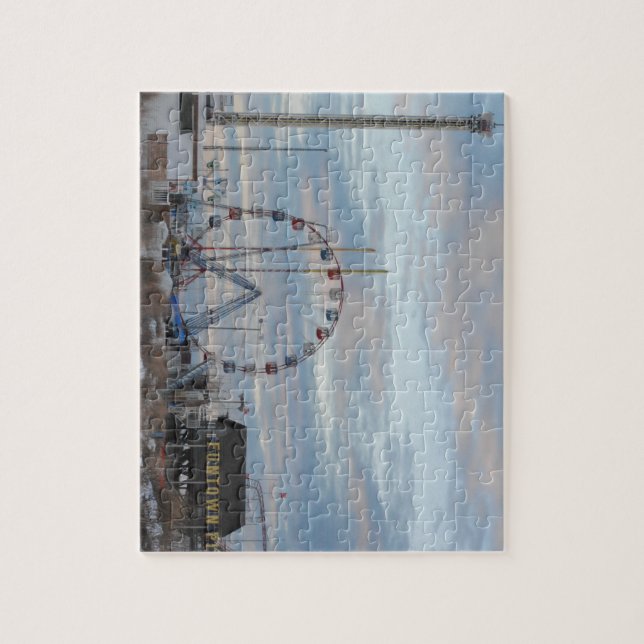 Puzzle Orilla del jersey del embarcadero de Funtown de la (Vertical)