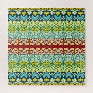 Puzzle Ornamental floral: diseño de cosecha sin soldadura