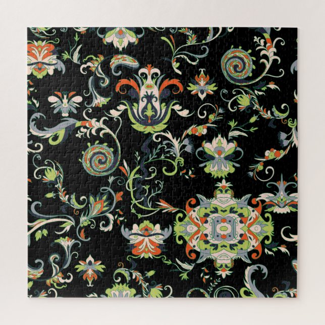 Puzzle Ornamento árabe floral: tradicional sin carátulas (Vertical)