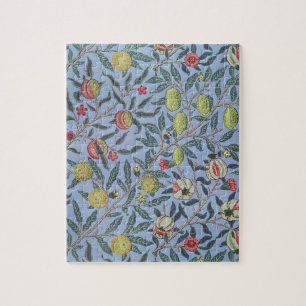 Puzzle Ornamento azul de William Morris Fruit Pomegranate
