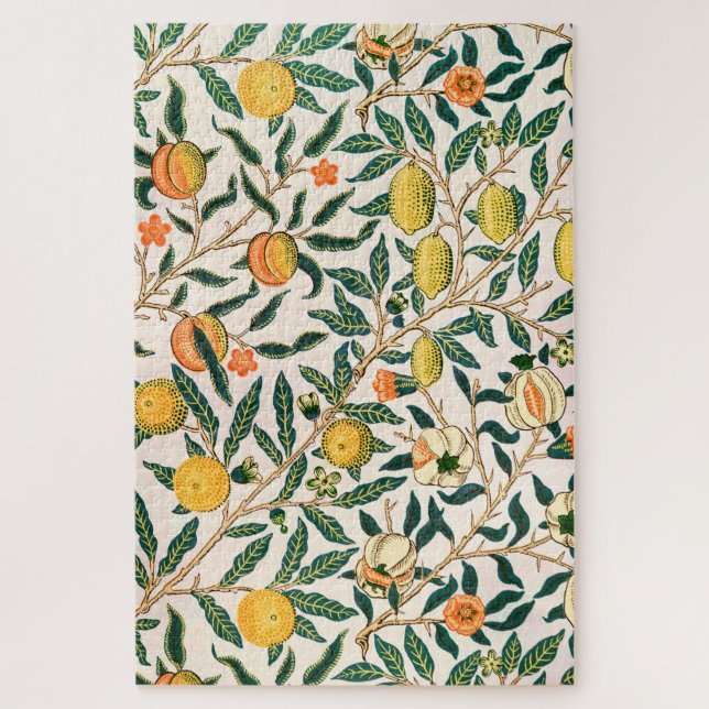 Puzzle Ornamento blanco granado William Morris Fruit (Vertical)