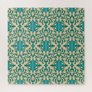 Puzzle Ornamento floral: moderno y moderno de moda sin pr