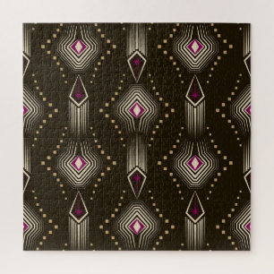 Puzzle Ornamento geométrico del Art Deco Antiguo
