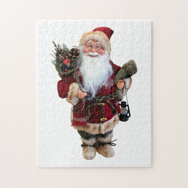 Puzzle Ornamento navideño muñeca de Santa Claus (Vertical)