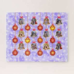 Puzzle Ornamentos de Bell & Ball 6 Fotos L-Red