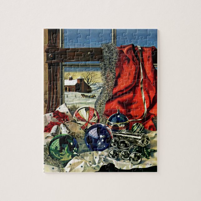 Puzzle Ornamentos de Navidad (Vertical)