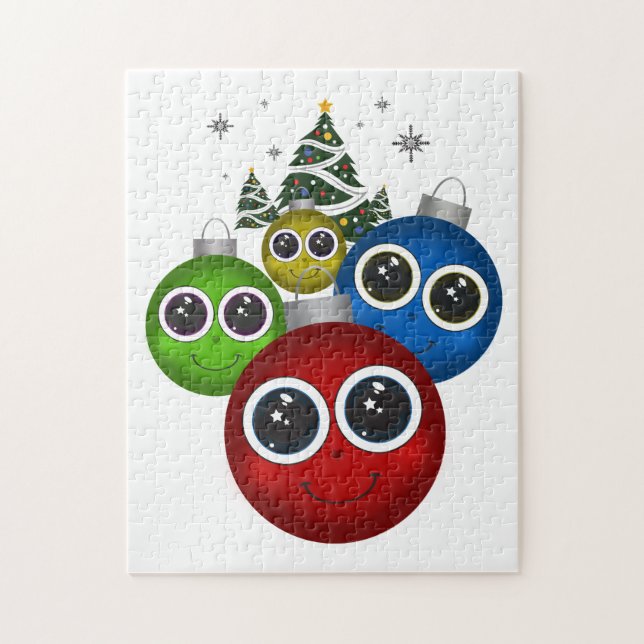 Puzzle Ornamentos de Navidad (Vertical)