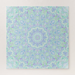 Puzzle Ornato sicodélico colorido Hippie Mandala